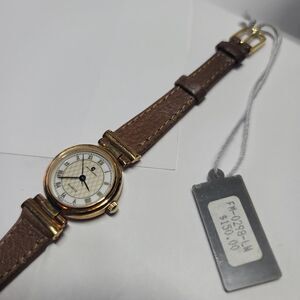 New Old Stock - J.B Champion - Made In Germany 23mm Case -  Brown Leather Band